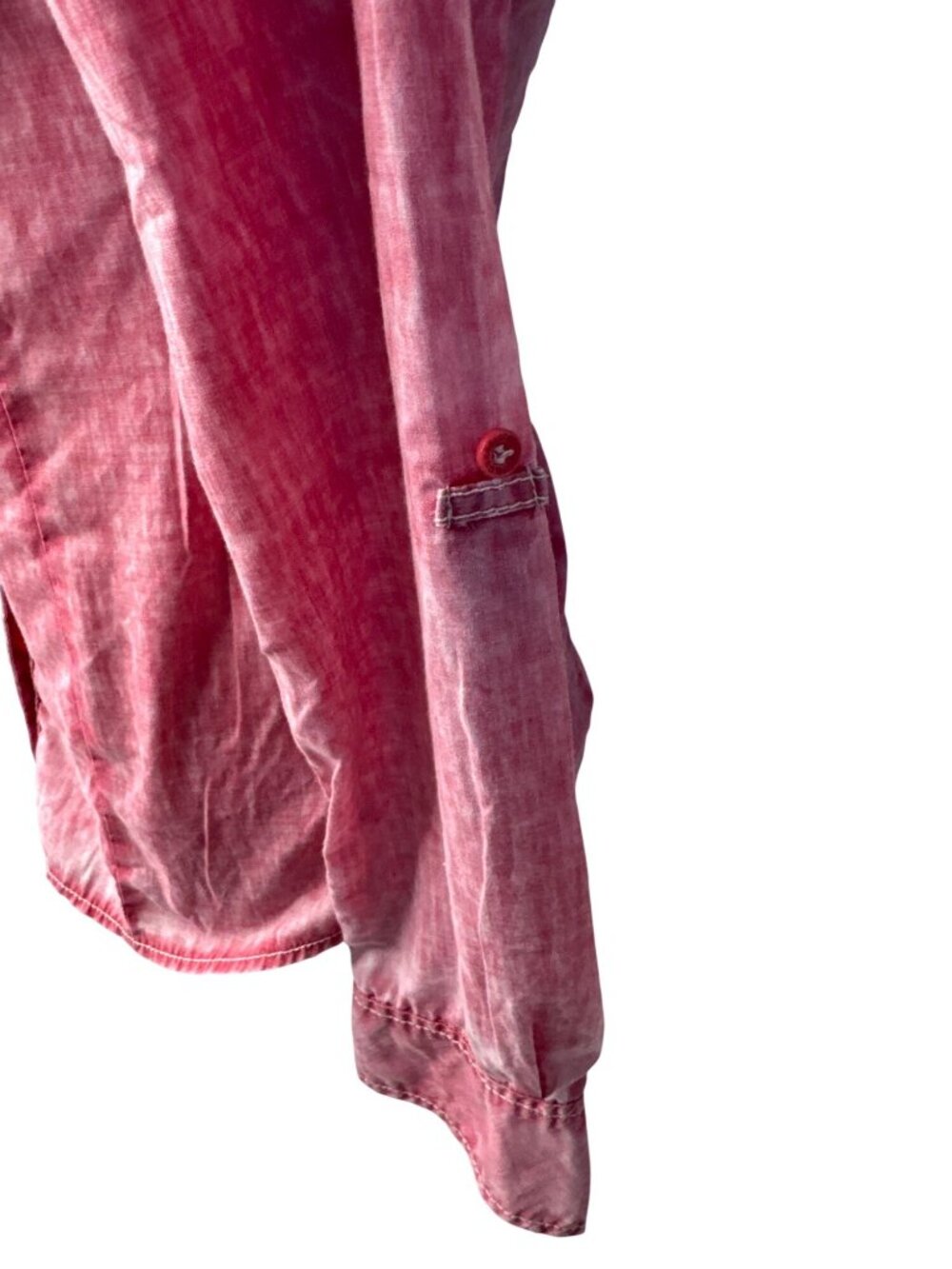 Guess Womens Pink Long Sleeve Button-Up Shirt Size S - Picture 5 of 10